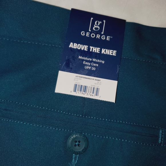 George NWT Men's Above The Knee Performance Short Front and Back Pockets 319 - Picture 3 of 6
